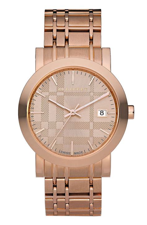 burberry rose gold watch for ladies|burberry watch outlet.